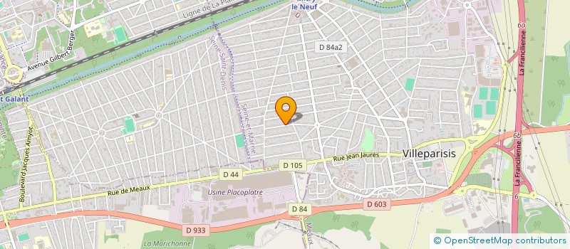 localisation de l'entreprise URGENCE AMBULANCES  VILLEPARISIS