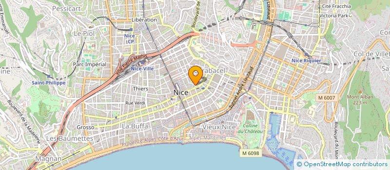 localisation de l'entreprise URGENCE DEPANNAGE ET SERVICES à NICE