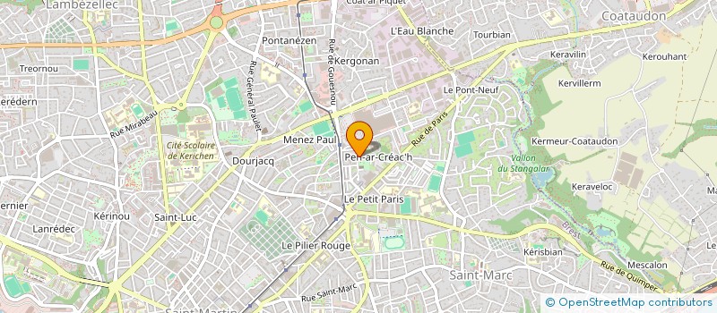 localisation de l'entreprise URGENCE ENFANTS AFRICAINS - KENSKOAZELL FINISTERE à BREST