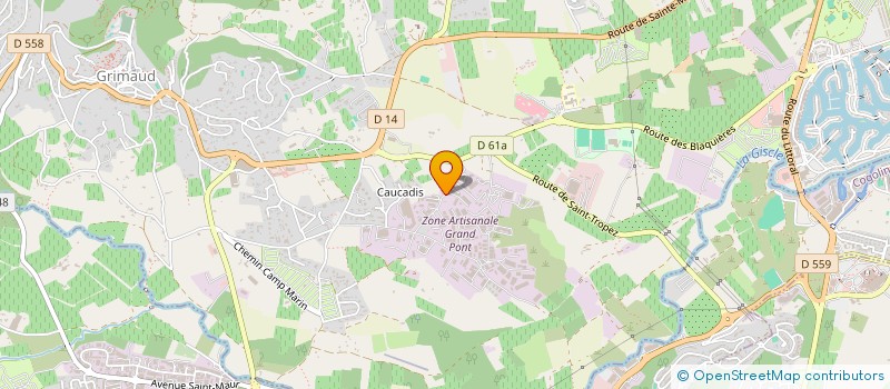 localisation de l'entreprise URGENCE FROID à GRIMAUD