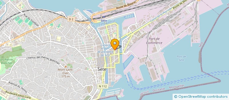 localisation de l'entreprise URGENCE GRAPHIQUE à SETE