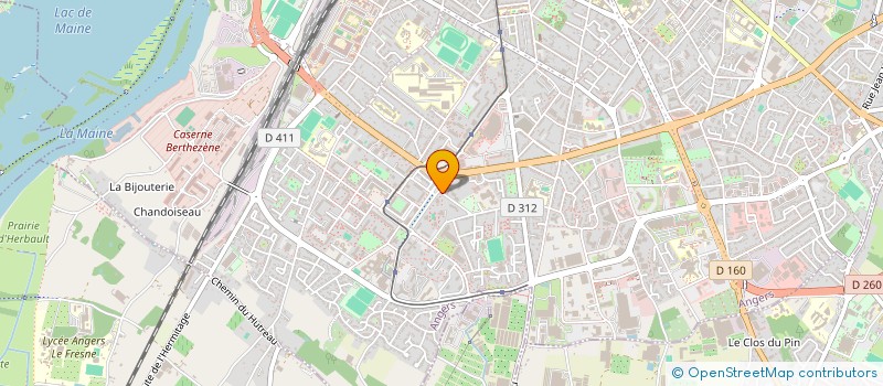 localisation de l'entreprise URGENCE HUMANITAIRE, AGIR ENSEMBLE POUR UN MONDE MEILLEUR à ANGERS