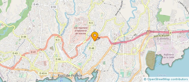 localisation de l'entreprise URGENCE IMMO à FORT-DE-FRANCE
