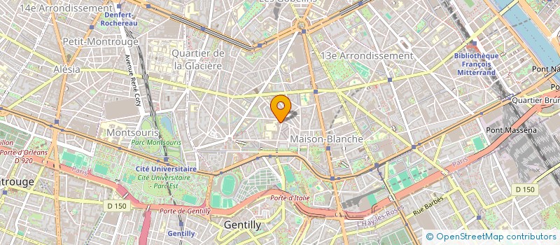 localisation de l'entreprise URGENCE MAINS PARIS PEUPLIERS  PARIS
