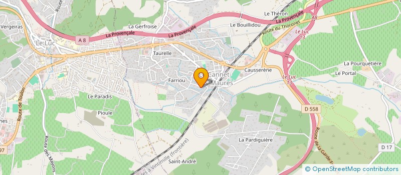 localisation de l'entreprise URGENCE OCEAN à LE CANNET-DES-MAURES