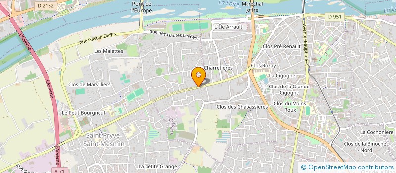 localisation de l'entreprise URGENCE PC 45 à SAINT-PRYVE-SAINT-MESMIN
