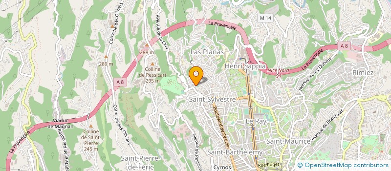 localisation de l'entreprise URGENCE PLOMBERIE ELECTRICITE à NICE