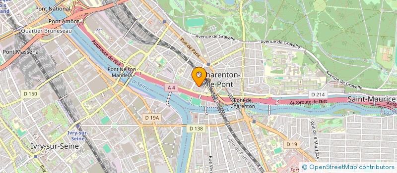 localisation de l'entreprise URGENCE POUR LA SANTE DE BEBE EN AFRIQUE  CHARENTON-LE-PONT