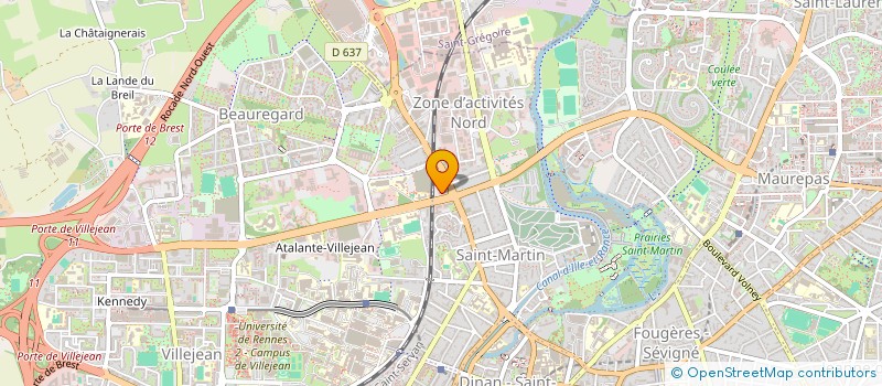 localisation de l'entreprise URGENCE RENNES MEDECIN à RENNES