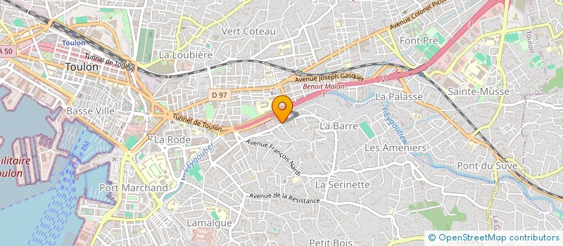 localisation de l'entreprise URGENCE SANTE TRAINING CENTER  TOULON