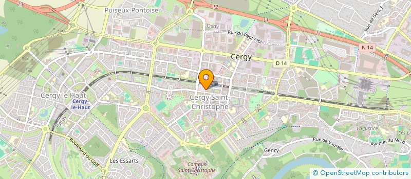 localisation de l'entreprise URGENCE SECURITE  CERGY