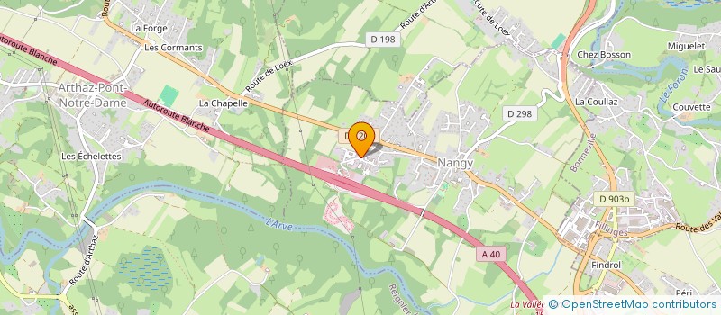 localisation de l'entreprise URGENCES 74 GENEVOIS  NANGY