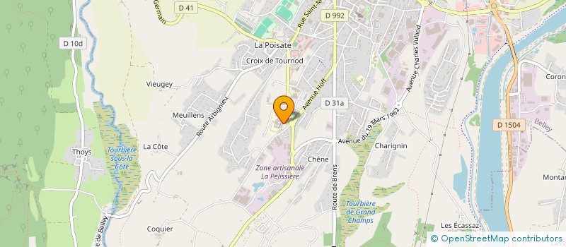 localisation de l'entreprise URGENCES BELLEY ASSOCIATION  BELLEY