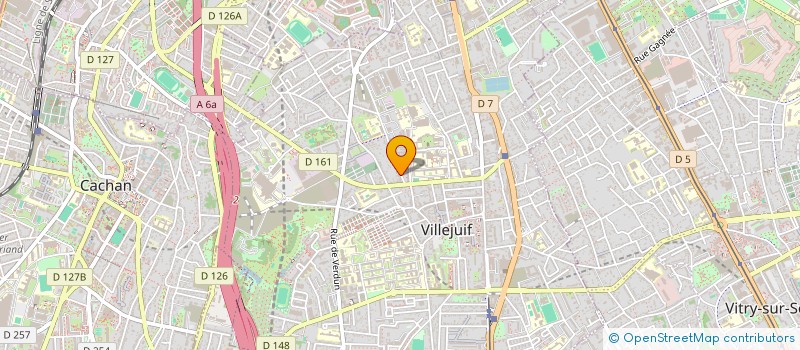 localisation de l'entreprise URGENCES EN SANTE ET PREVENTION  VILLEJUIF