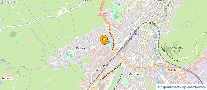 localisation de l'entreprise URGENCIA DIVERSITAT BIOLINGUISTICA  AURILLAC