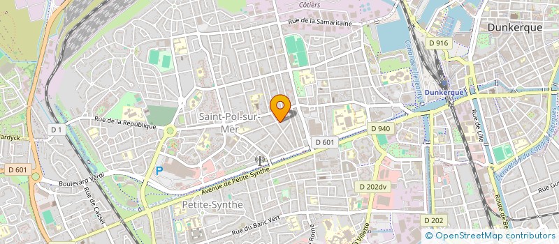 localisation de l'entreprise URGENTIS à DUNKERQUE