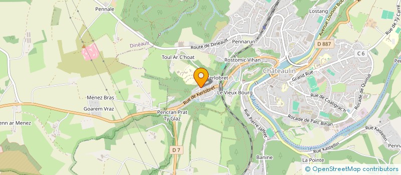 localisation de l'entreprise URGI  CHATEAULIN