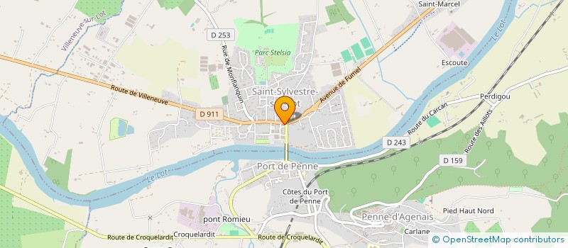 localisation de l'entreprise URI-KA CONSTRUCTION  SAINT-SYLVESTRE-SUR-LOT