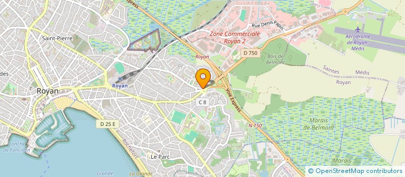 localisation de l'entreprise URIEL ROYAN  ROYAN