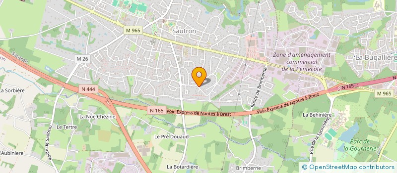 localisation de l'entreprise URIOS à SAUTRON