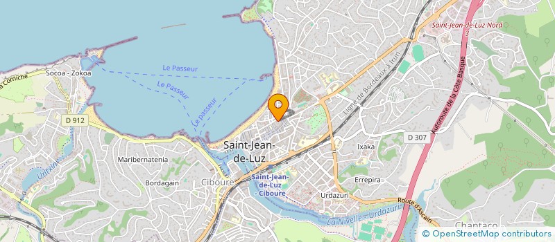 localisation de l'entreprise URKIROLAK GYM à SAINT-JEAN-DE-LUZ