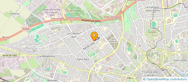 localisation de l'entreprise URL IMMO  CAEN
