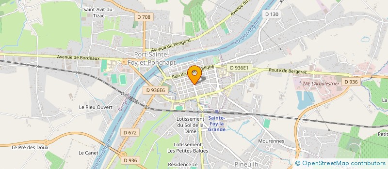 localisation de l'entreprise URMA  SAINTE-FOY-LA-GRANDE