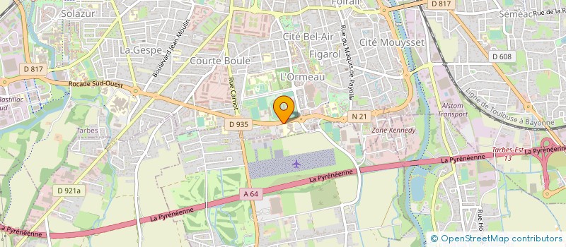 localisation de l'entreprise URO BIGORRE  TARBES