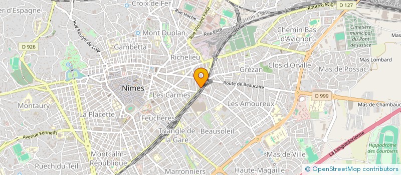 localisation de l'entreprise URO DENTAZ à NIMES