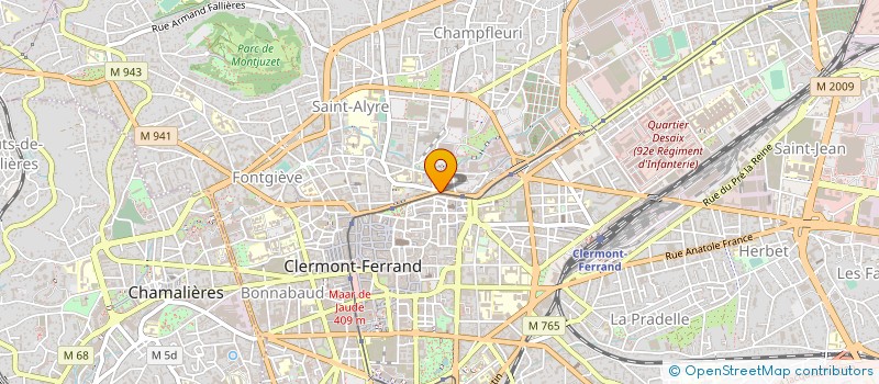 localisation de l'entreprise UROGEC AUVERGNE LIMOUSIN à CLERMONT-FERRAND