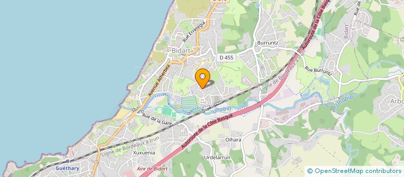 localisation de l'entreprise URONEA 7 à BIDART