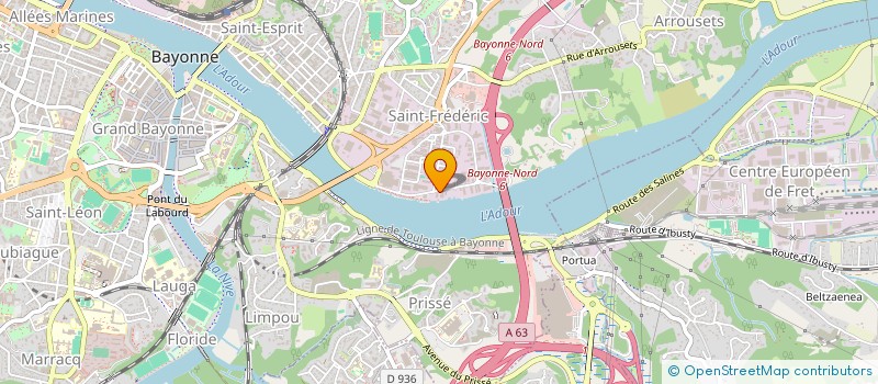 localisation de l'entreprise URONEA à BAYONNE