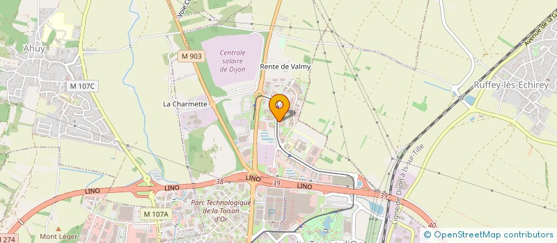 localisation de l'entreprise URPS BIOLOGISTES BOURGOGNE FRANCHE COMTE  DIJON