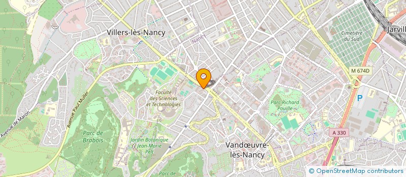 localisation de l'entreprise URPS INFIRMIER GRAND EST  VANDUVRE-LES-NANCY