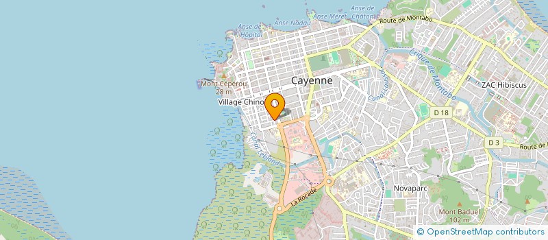 localisation de l'entreprise URPS SAGE- FEMME DE GUYANE  CAYENNE