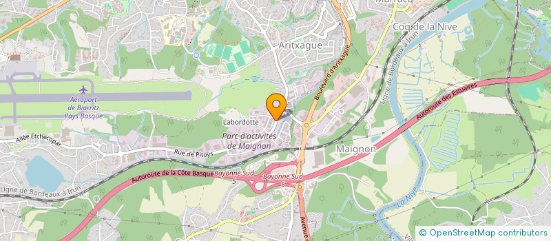 localisation de l'entreprise URRUNA  ANGLET