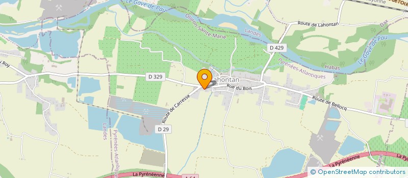 localisation de l'entreprise URRUTIBEHETY  LAHONTAN