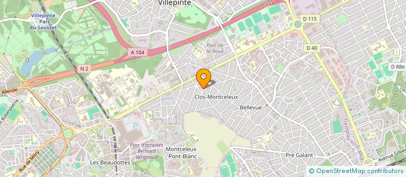 localisation de l'entreprise URS RENOVATION à VILLEPINTE
