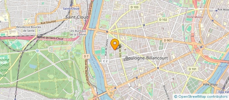 localisation de l'entreprise URSA MAIOR à BOULOGNE-BILLANCOURT