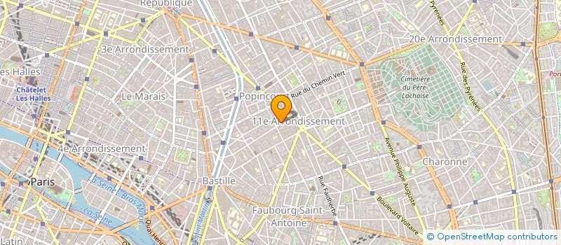 localisation de l'entreprise URSA MAJOR à PARIS