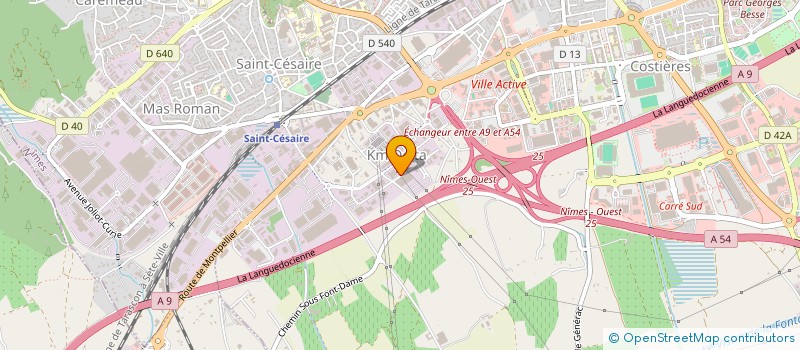 localisation de l'entreprise URSA MAJOR  NIMES