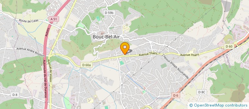 localisation de l'entreprise URSA NOVA à BOUC-BEL-AIR
