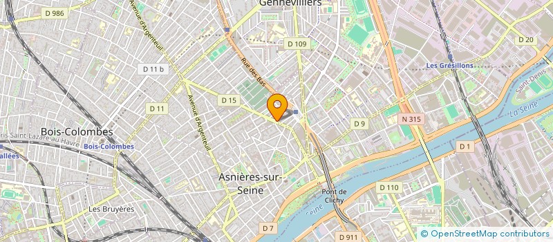 localisation de l'entreprise URSAN BAT à ASNIERES-SUR-SEINE