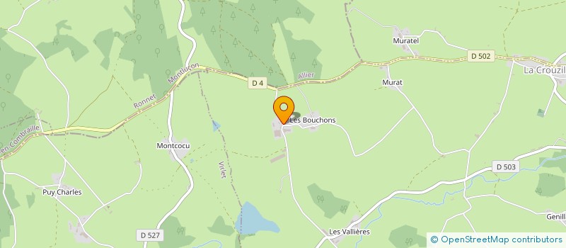 localisation de l'entreprise URSAT  LA CROUZILLE