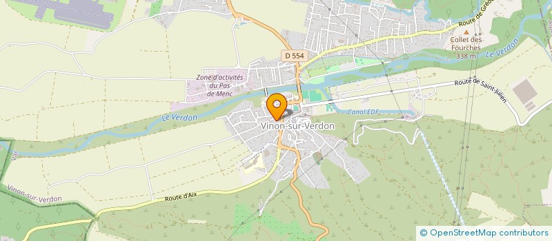 localisation de l'entreprise URSOS  VINON-SUR-VERDON