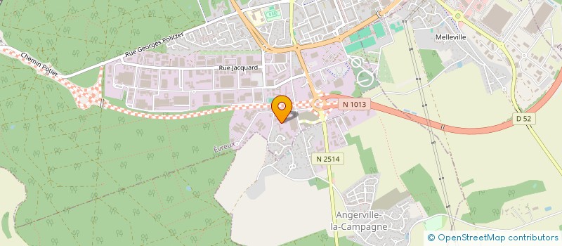 localisation de l'entreprise URSSAF DE L EURE à EVREUX