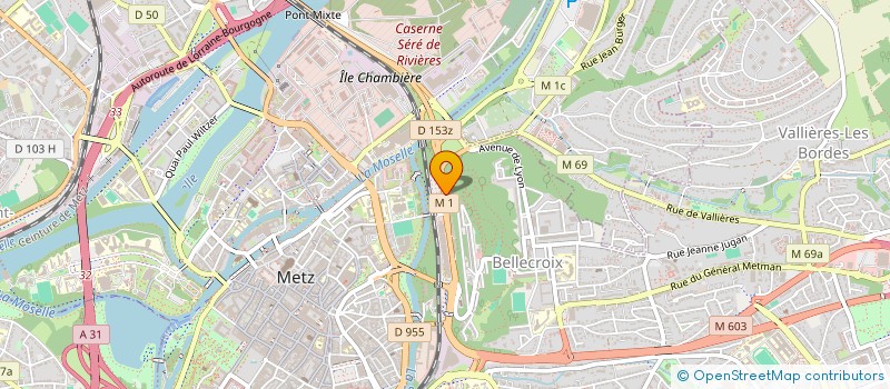 localisation de l'entreprise URSSAF DE LORRAINE à METZ