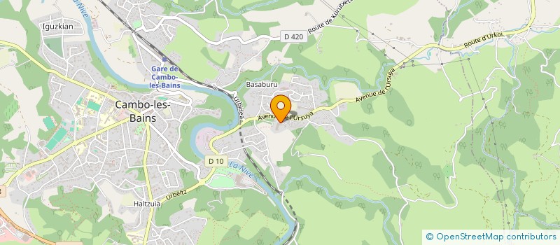 localisation de l'entreprise URSUYA à CAMBO-LES-BAINS