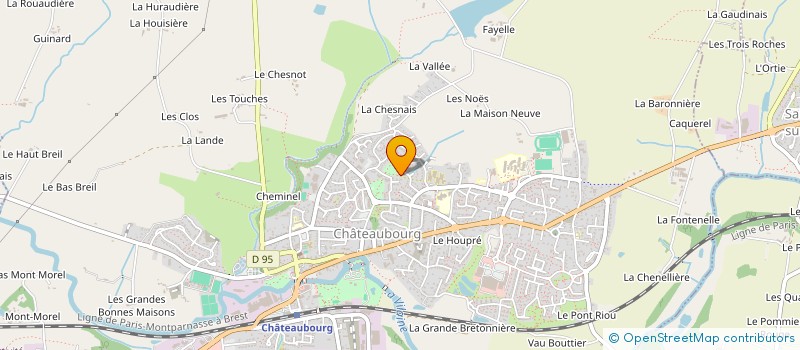 localisation de l'entreprise URVOLL  CHATEAUBOURG