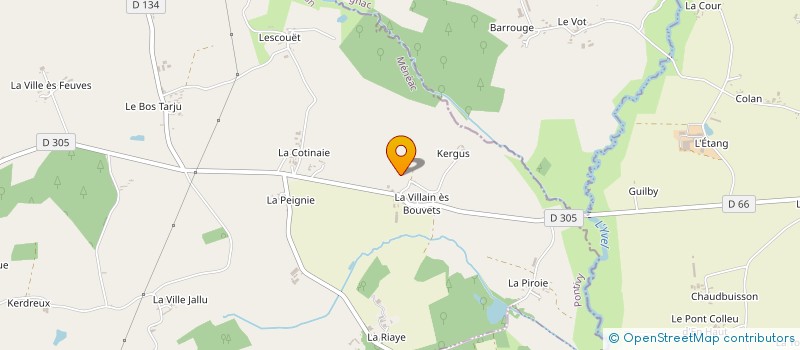 localisation de l'entreprise URVOY à MENEAC